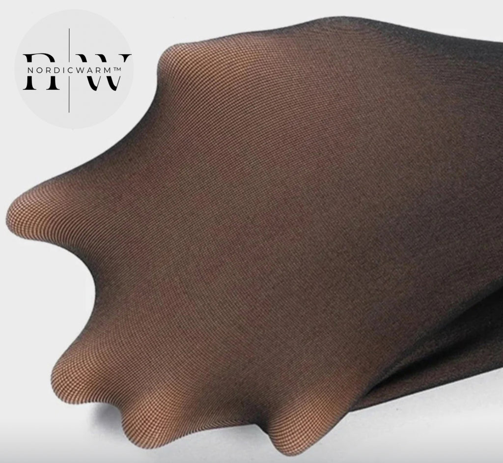 Transparenta fleecestrumpbyxor